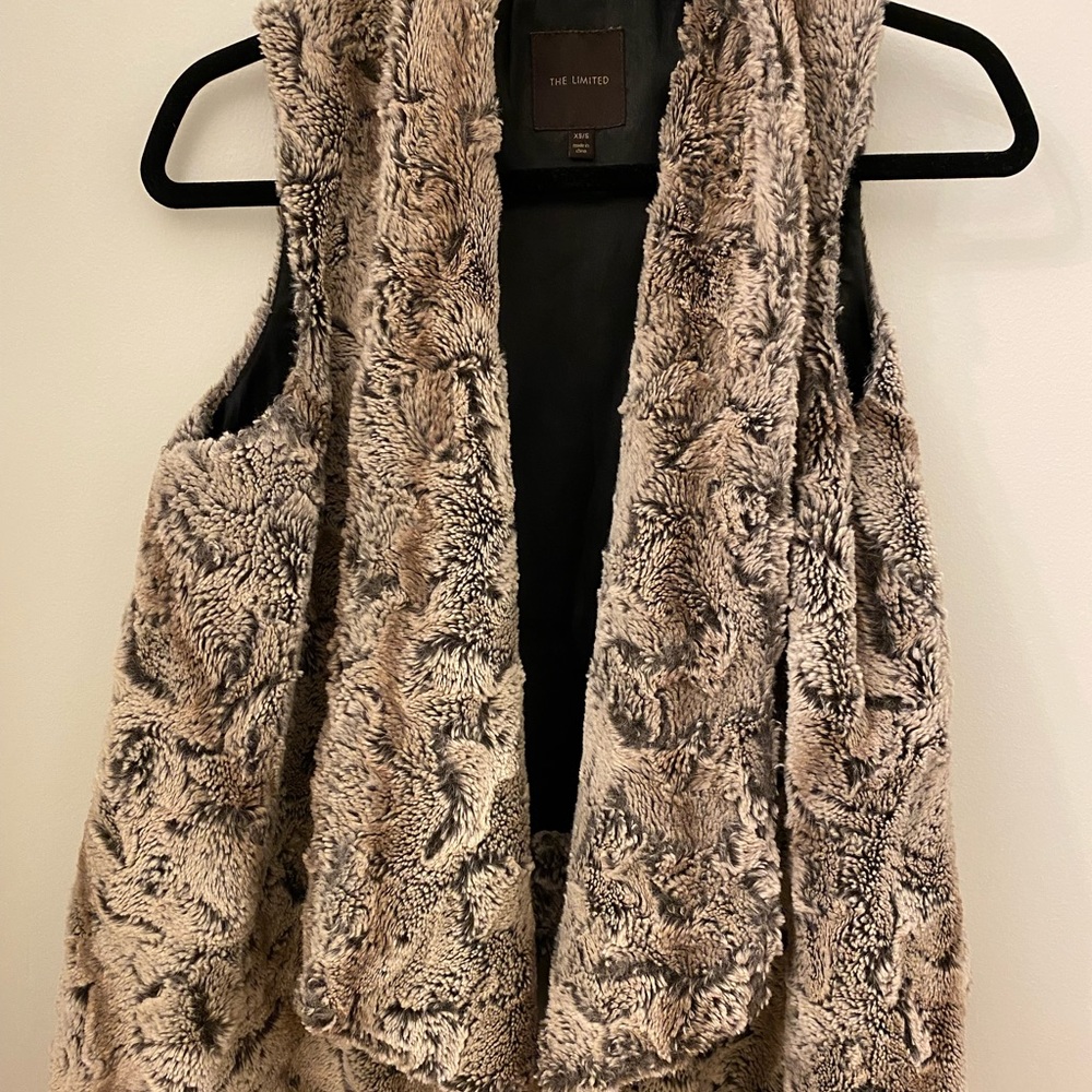 The Limited - faux fur vest